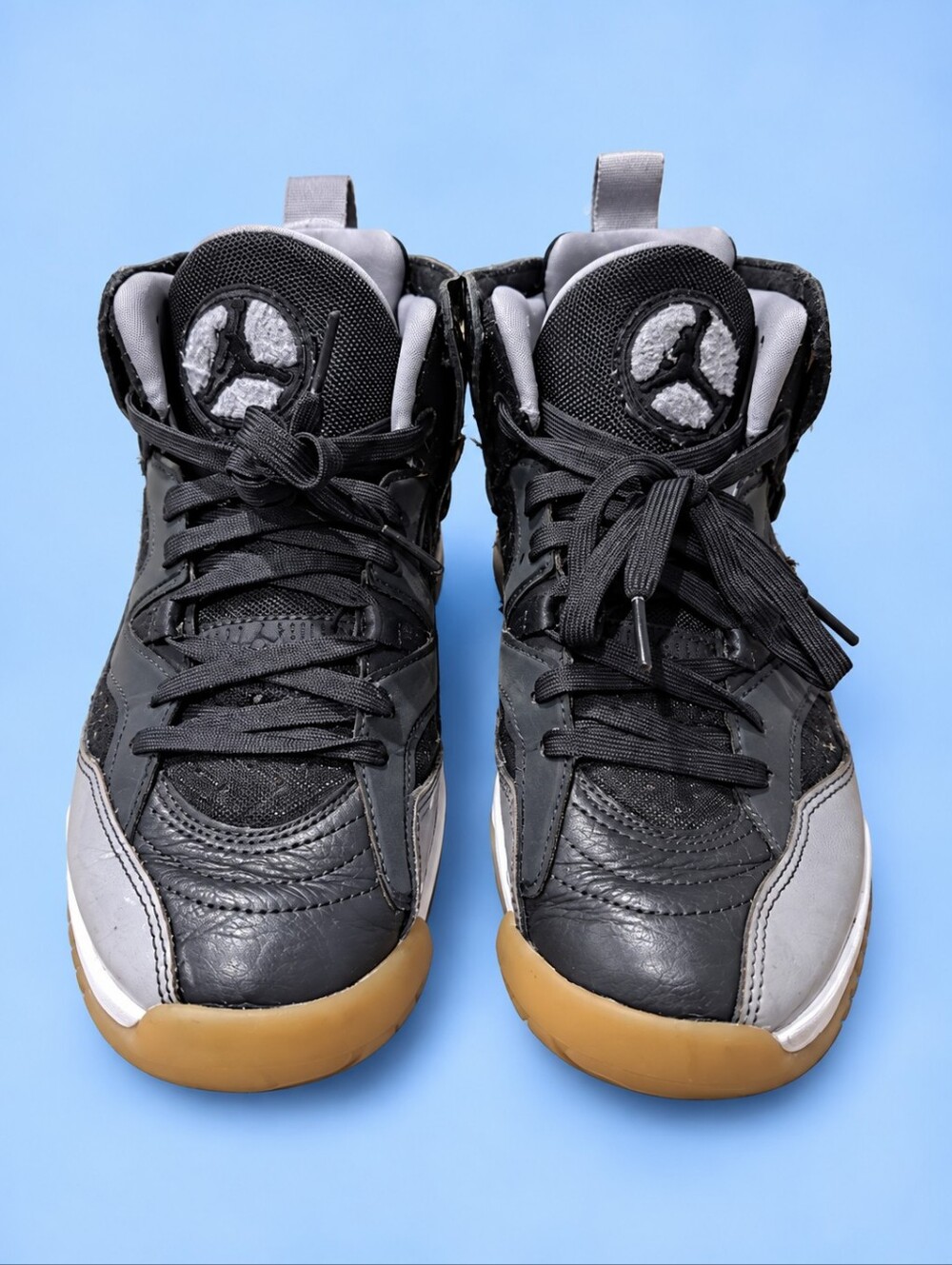 Nike Air Jordan Jumpman Two Trey Women's US 8 Black Cement Grey DR9631-003